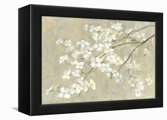 Dogwood in Spring Neutral Crop-Danhui Nai-Framed Stretched Canvas