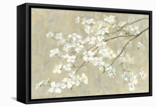 Dogwood in Spring Neutral Crop-Danhui Nai-Framed Stretched Canvas