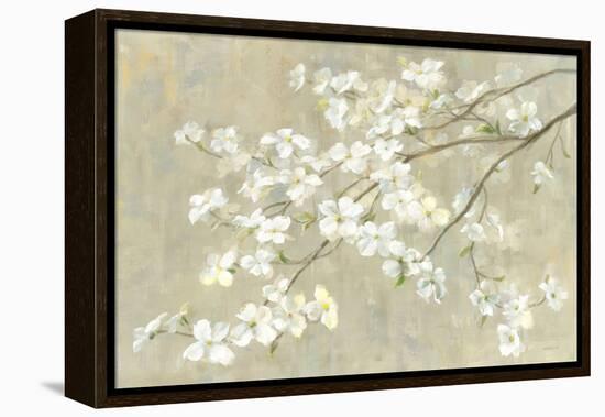 Dogwood in Spring Neutral Crop-Danhui Nai-Framed Stretched Canvas