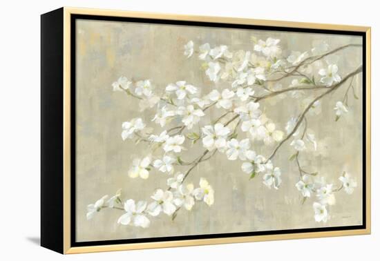 Dogwood in Spring Neutral Crop-Danhui Nai-Framed Stretched Canvas
