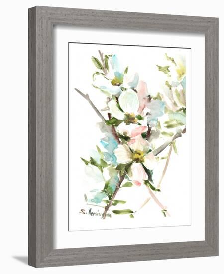 Dogwood-Suren Nersisyan-Framed Art Print