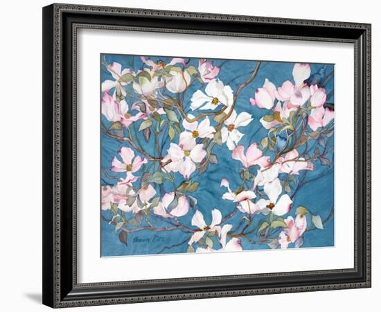 Dogwoods, Pink-Sharon Pitts-Framed Giclee Print