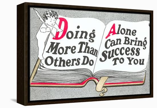 Doing More Than Others Do-null-Framed Stretched Canvas