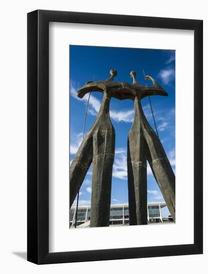 Dois Candangos (The Warriors), Monument of Builders of Brasilia, Brazil, South America-Michael Runkel-Framed Photographic Print