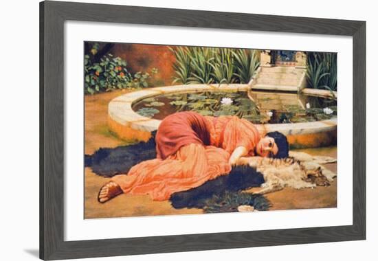 Dolce Far Niente, c.1904-John William Godward-Framed Art Print