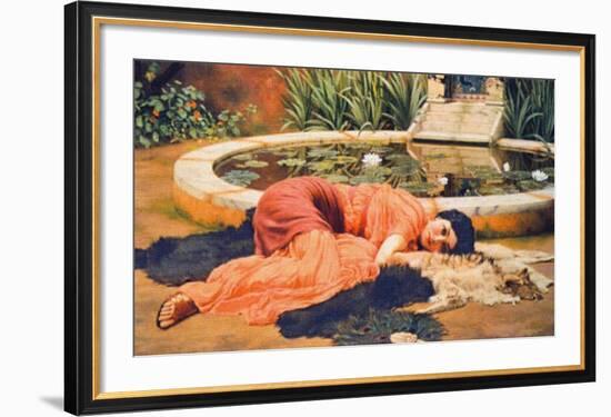 Dolce Far Niente, c.1904-John William Godward-Framed Art Print