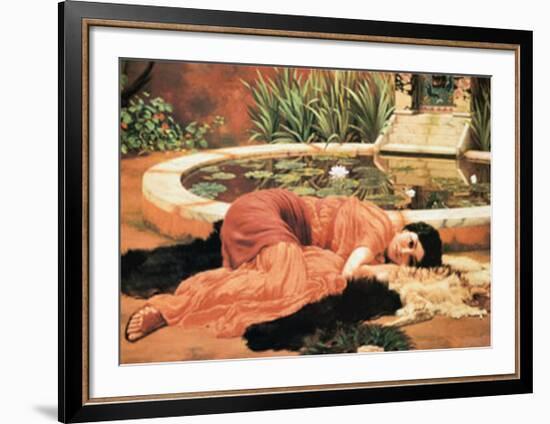 Dolce Far Niente-John William Godward-Framed Art Print