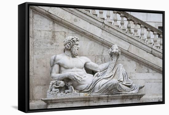 Dolce Vita Rome Collection - Ancient Roman Statue III-Philippe Hugonnard-Framed Stretched Canvas