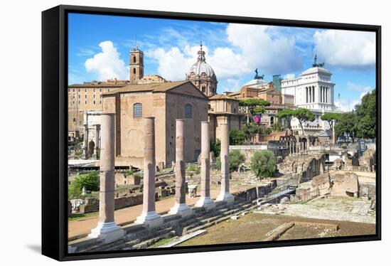 Dolce Vita Rome Collection - Antique Ruins Rome III-Philippe Hugonnard-Framed Stretched Canvas