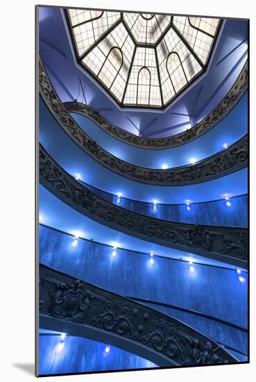 Dolce Vita Rome Collection - Blue Vatican Staircase-Philippe Hugonnard-Mounted Photographic Print