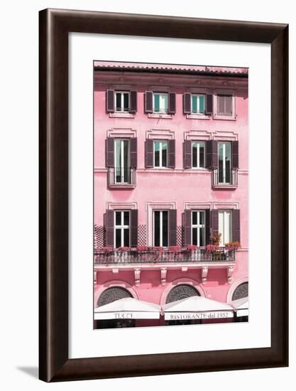 Dolce Vita Rome Collection - Building Facade Pink II-Philippe Hugonnard-Framed Photographic Print