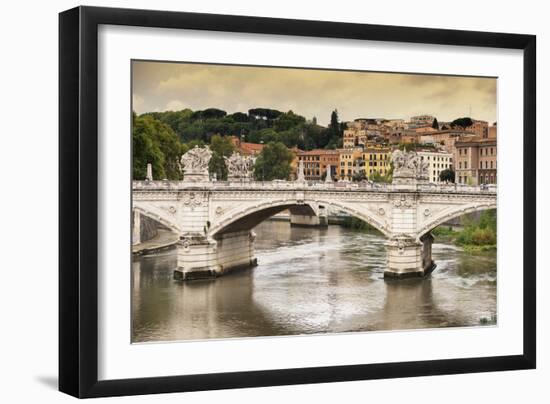 Dolce Vita Rome Collection - City of Bridge at Sunset-Philippe Hugonnard-Framed Photographic Print