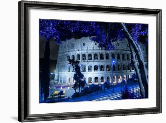 Dolce Vita Rome Collection - Colosseum at Blue Night-Philippe Hugonnard-Framed Photographic Print