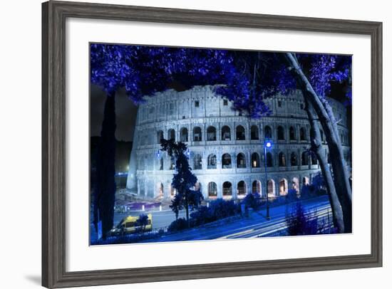 Dolce Vita Rome Collection - Colosseum at Blue Night-Philippe Hugonnard-Framed Photographic Print