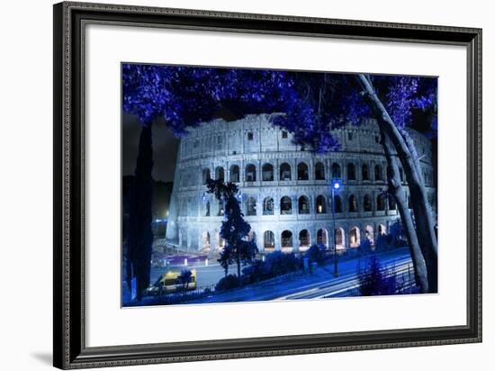 Dolce Vita Rome Collection - Colosseum at Blue Night-Philippe Hugonnard-Framed Photographic Print