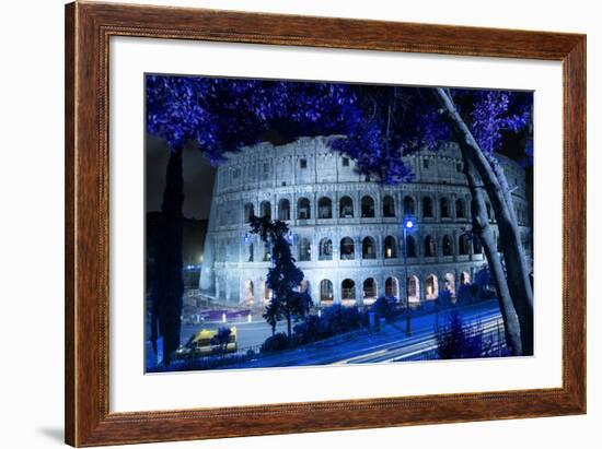 Dolce Vita Rome Collection - Colosseum at Blue Night-Philippe Hugonnard-Framed Photographic Print