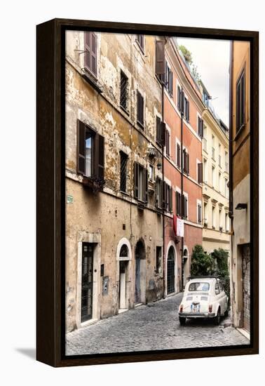 Dolce Vita Rome Collection - Fiat 500 in Rome II-Philippe Hugonnard-Framed Premier Image Canvas