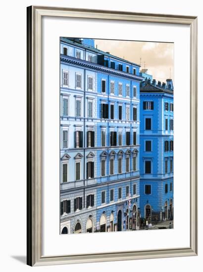 Dolce Vita Rome Collection - Italian Blue Facade-Philippe Hugonnard-Framed Photographic Print