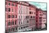 Dolce Vita Rome Collection - Italian Dark Pink Facades-Philippe Hugonnard-Mounted Photographic Print