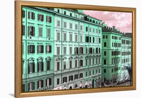 Dolce Vita Rome Collection - Italian Green Facades-Philippe Hugonnard-Framed Premier Image Canvas