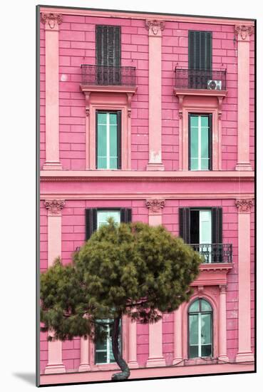 Dolce Vita Rome Collection - Pink Building Facade II-Philippe Hugonnard-Mounted Photographic Print