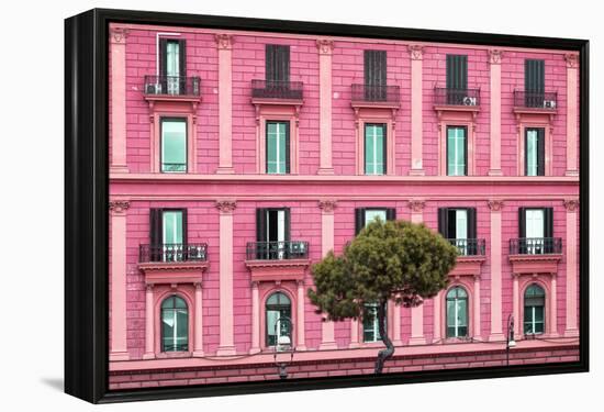 Dolce Vita Rome Collection - Pink Building Facade-Philippe Hugonnard-Framed Premier Image Canvas