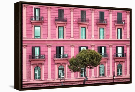 Dolce Vita Rome Collection - Pink Building Facade-Philippe Hugonnard-Framed Premier Image Canvas