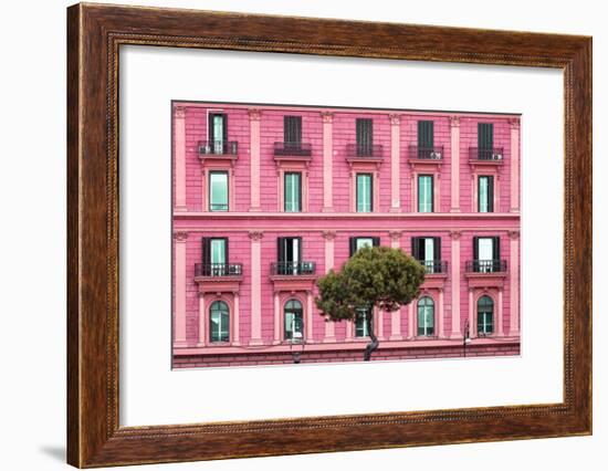 Dolce Vita Rome Collection - Pink Building Facade-Philippe Hugonnard-Framed Photographic Print