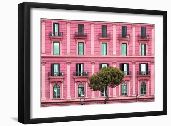 Dolce Vita Rome Collection - Pink Building Facade-Philippe Hugonnard-Framed Photographic Print