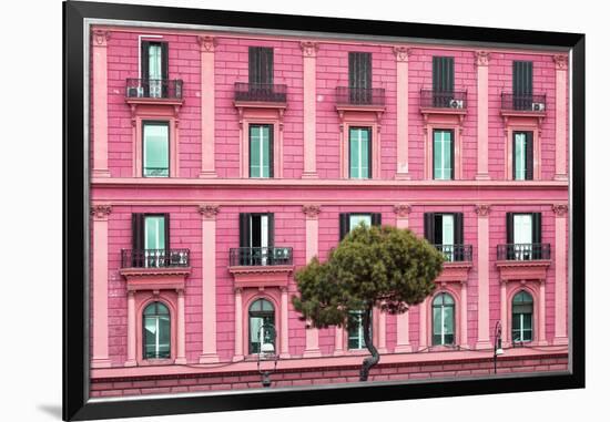 Dolce Vita Rome Collection - Pink Building Facade-Philippe Hugonnard-Framed Premium Photographic Print