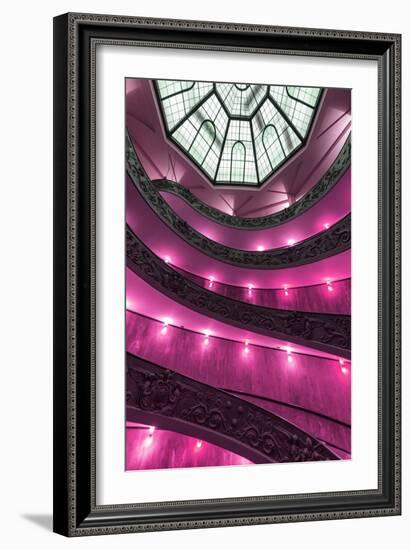 Dolce Vita Rome Collection - Pink Vatican Staircase-Philippe Hugonnard-Framed Photographic Print