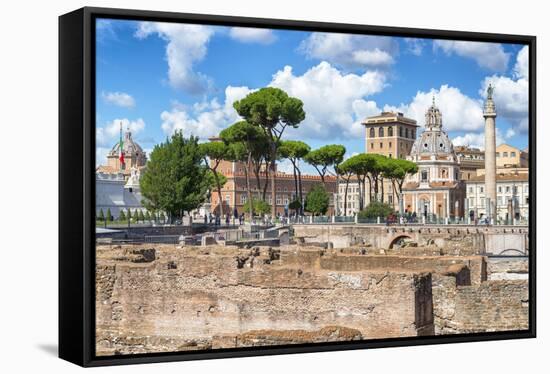 Dolce Vita Rome Collection - Roman Archaeology Columns-Philippe Hugonnard-Framed Stretched Canvas