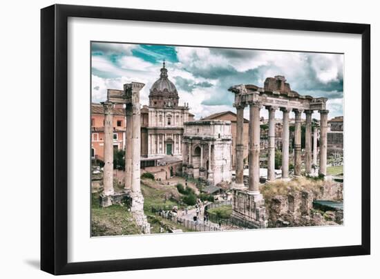 Dolce Vita Rome Collection - Roman Columns Rome III-Philippe Hugonnard-Framed Photographic Print