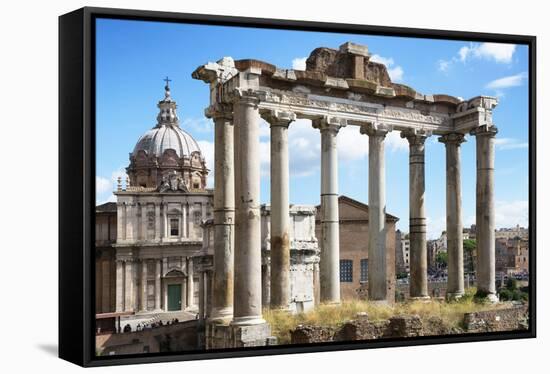 Dolce Vita Rome Collection - Roman Columns Rome-Philippe Hugonnard-Framed Stretched Canvas