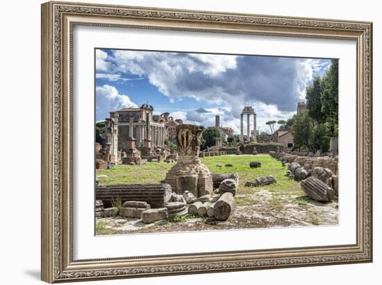 Dolce Vita Rome Collection - Roman Ruins in Rome III-Philippe Hugonnard-Framed Photographic Print