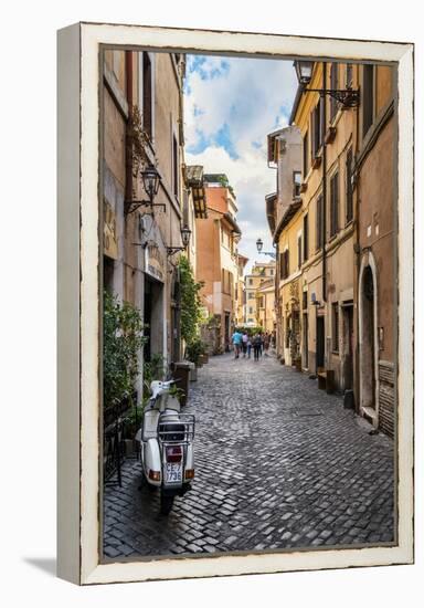 Dolce Vita Rome Collection - Scooter in street-Philippe Hugonnard-Framed Premier Image Canvas