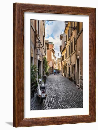 Dolce Vita Rome Collection - Scooter in street-Philippe Hugonnard-Framed Photographic Print