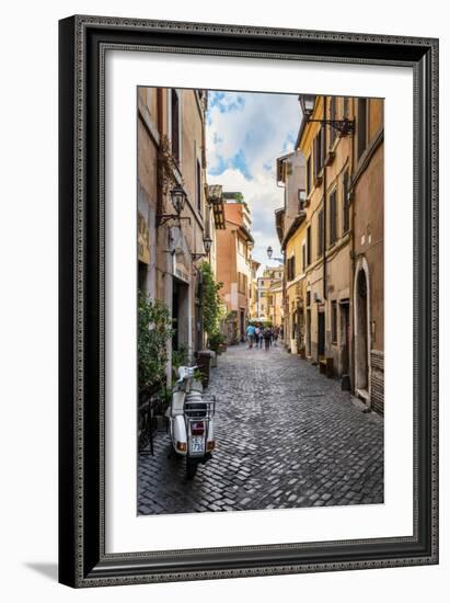 Dolce Vita Rome Collection - Scooter in street-Philippe Hugonnard-Framed Photographic Print