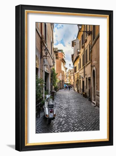 Dolce Vita Rome Collection - Scooter in street-Philippe Hugonnard-Framed Photographic Print