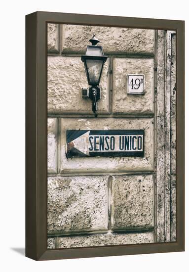 Dolce Vita Rome Collection - Senso Unico II-Philippe Hugonnard-Framed Premier Image Canvas