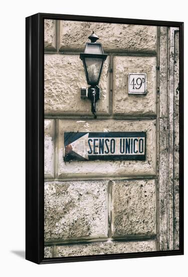 Dolce Vita Rome Collection - Senso Unico II-Philippe Hugonnard-Framed Premier Image Canvas