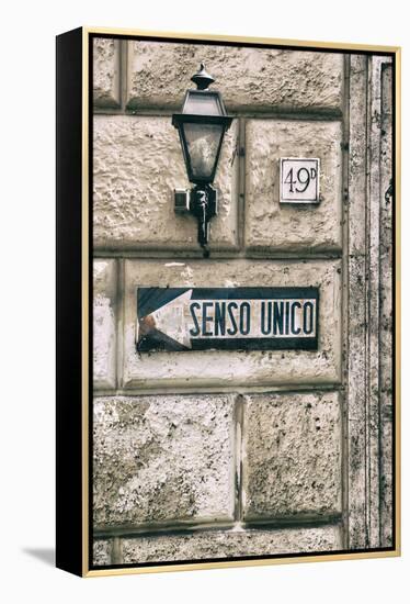 Dolce Vita Rome Collection - Senso Unico II-Philippe Hugonnard-Framed Premier Image Canvas