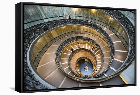 Dolce Vita Rome Collection - Spiral Staircase-Philippe Hugonnard-Framed Stretched Canvas