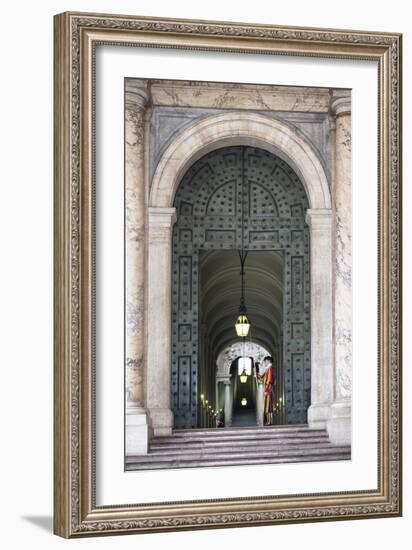 Dolce Vita Rome Collection - Swiss Guard of Vatican-Philippe Hugonnard-Framed Photographic Print