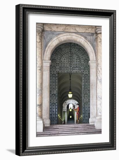 Dolce Vita Rome Collection - Swiss Guard of Vatican-Philippe Hugonnard-Framed Photographic Print