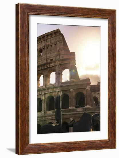 Dolce Vita Rome Collection - The Colosseum at Sunrise II-Philippe Hugonnard-Framed Photographic Print