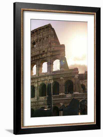 Dolce Vita Rome Collection - The Colosseum at Sunrise II-Philippe Hugonnard-Framed Photographic Print