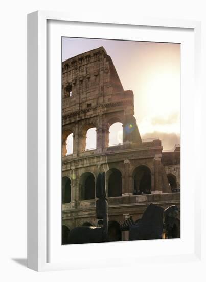 Dolce Vita Rome Collection - The Colosseum at Sunrise II-Philippe Hugonnard-Framed Photographic Print