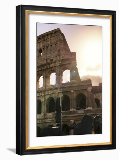 Dolce Vita Rome Collection - The Colosseum at Sunrise II-Philippe Hugonnard-Framed Photographic Print