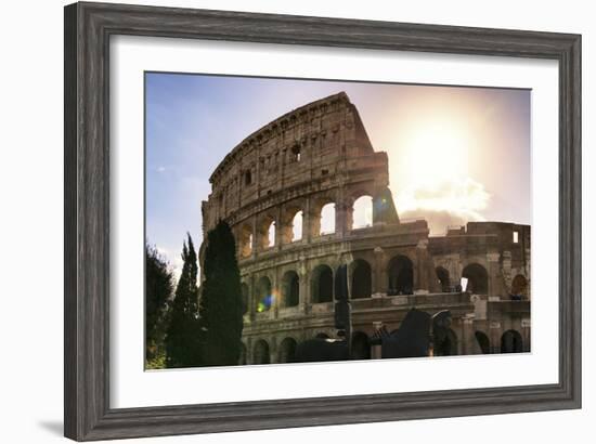 Dolce Vita Rome Collection - The Colosseum at Sunrise-Philippe Hugonnard-Framed Photographic Print